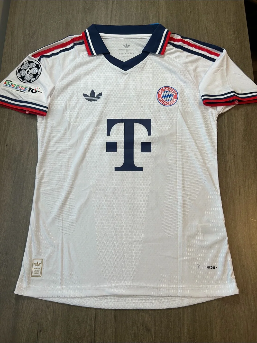 FC Bayern Munich White Men's Jersey by Adidas